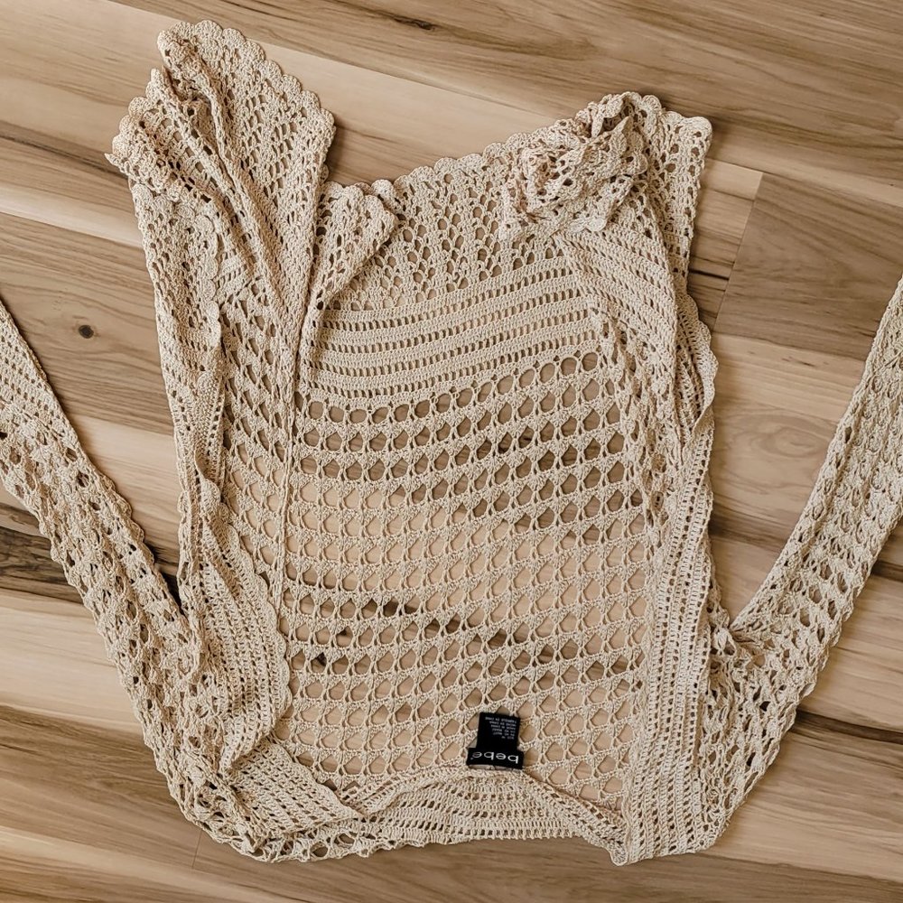 Bebe vintage crochet cardigan
